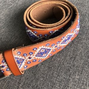 Lucky Embroidered Belt